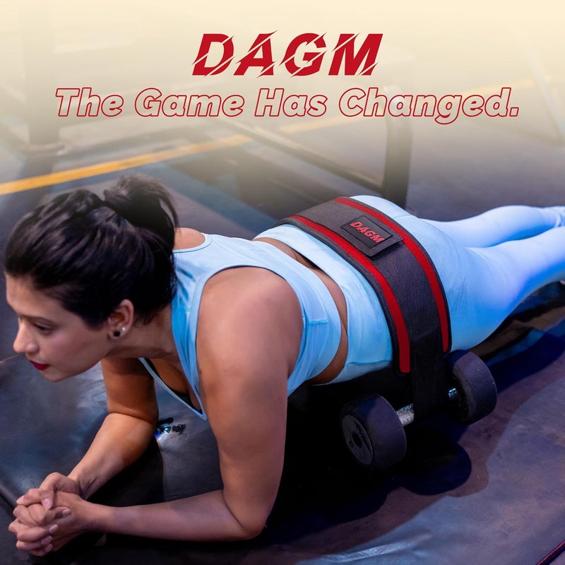 DAGM Hip Thrust Belt for Dumbbells heavy, Secure Glute Trainer with Non-Slip Extra Padding That Protects Your Hips - Ideal for Gym & Home Workouts - Use with Heavy Duty Kettlebells, Dumbbells, & Plates Hold up to 500 lbs - Image 4